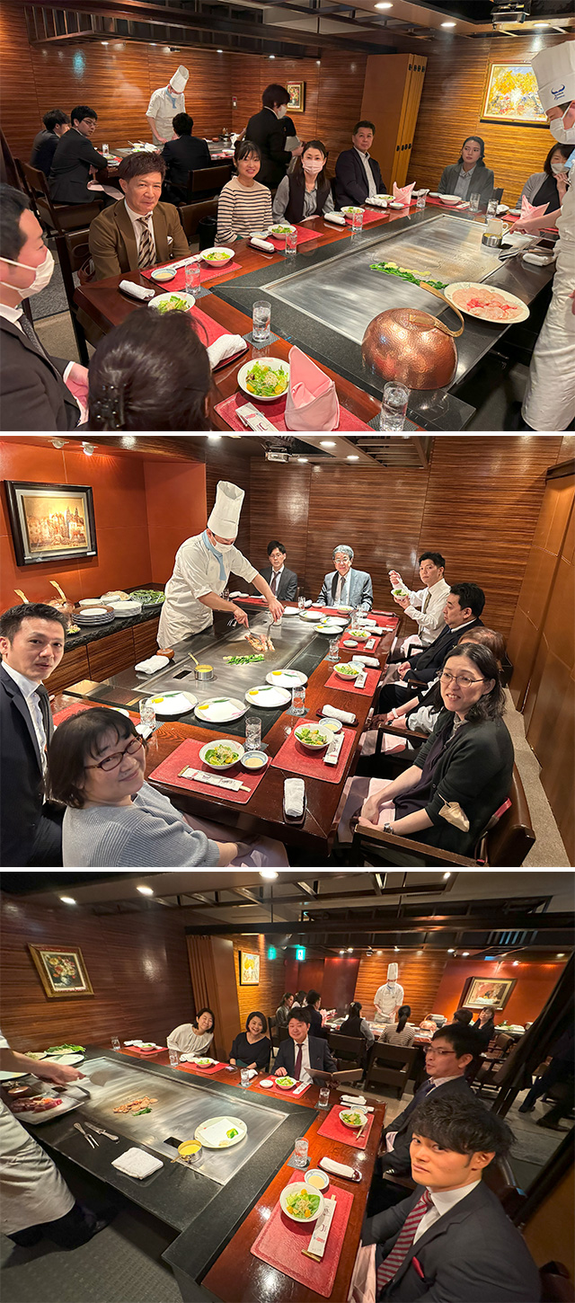 打ち上げ ステーキハウスハマ